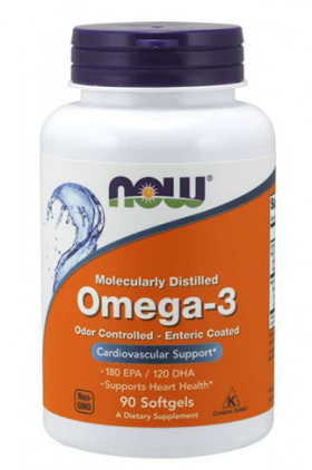 Now Omega 3 Enteric Coated 90 softgels