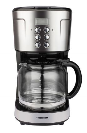 Cafetiera digitala, Heinner, 900 W, 1.5 L, negru