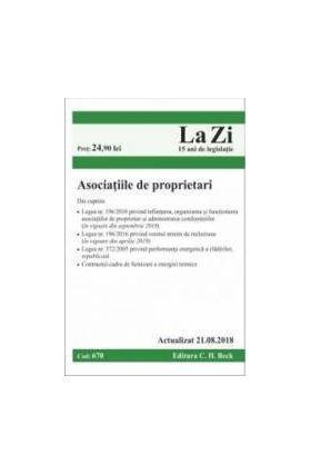 Asociatiile de proprietari. Act la 21.08.2018