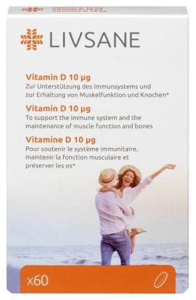 LIVSANE VITAMINA D 10MCG X 60 TABLETE