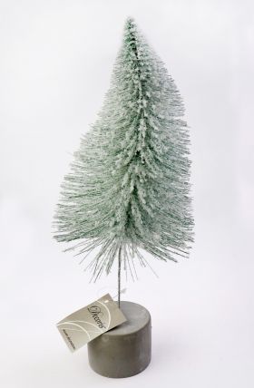 Decoratiune Craciun - Decoris Metal Tree Concrete Foot, 10x32cm | Kaemingk