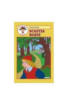 Scufita Rosie - Fratii Grimm carte de colorat