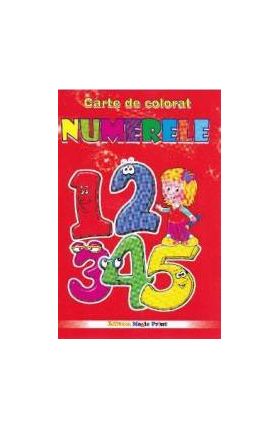 Numerele - Carte de colorat