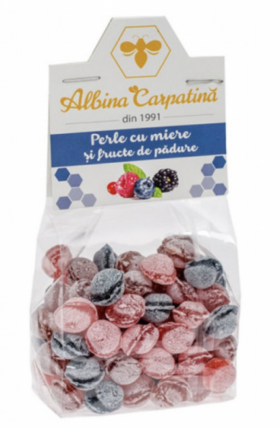 Perle cu miere si fructe de padure, 100g - Apicola Pastoral Georgescu