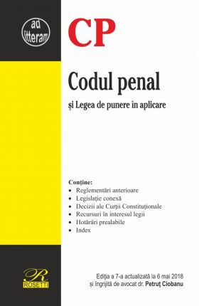 Codul penal si Legea de punere in aplicare | 