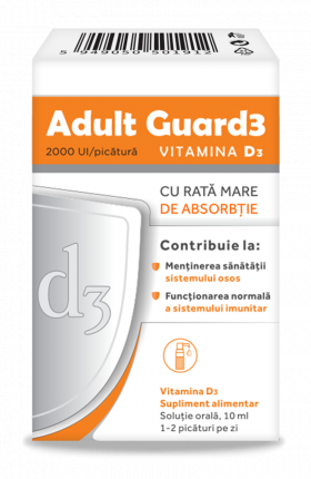 Adult Guard3 2000 UI Vitamina D3, 10ml, Evital