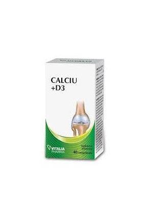 CALCIU PLUS D3, 40 Comprimate - VITALIA PHARMA