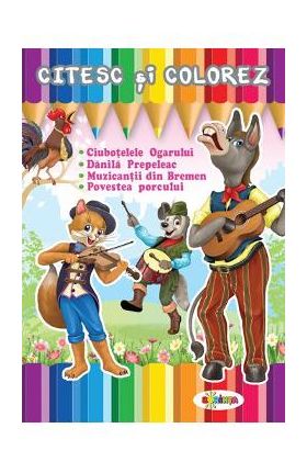 Citesc si colorez: Muzicantii din Bremen