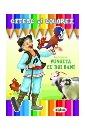 Citesc si colorez: Punguta cu doi bani
