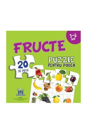 Fructe. Puzzle pentru podea 3-6 ani