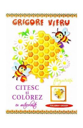 Citesc si colorez cu autocolante: Fagurasi - Grigore Vieru