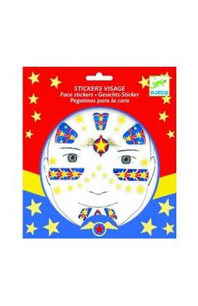 Stickers visage. Abtibilduri repozitionabile pentru fata - Supererou