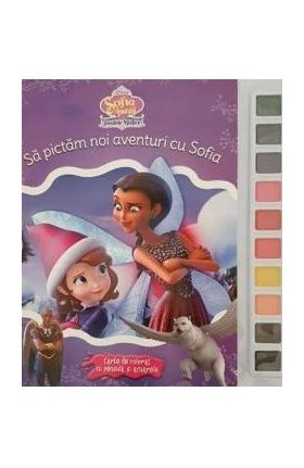 Disney. Sofia Intai. Insulele mistice. Sa pictam noi aventuri cu Sofia. Carte de colorat cu pensula