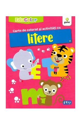 Carte de colorat si activitati cu litere. EduColor