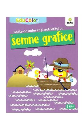 Carte de colorat si activitati cu semne grafice. EduColor