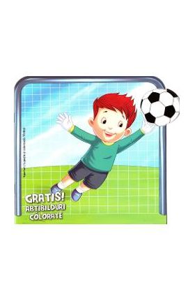 Fotbal. Abtibilduri colorate + Jucarie