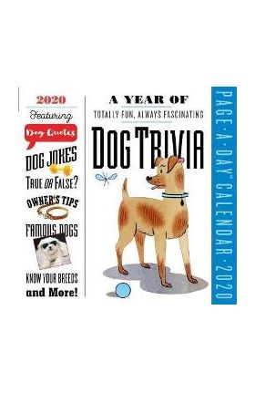 2020 a Year of Dog Trivia Colour Page-A-Day Calendar