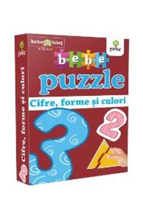 Bebe Puzzle +18 luni - Cifre, forme si culori