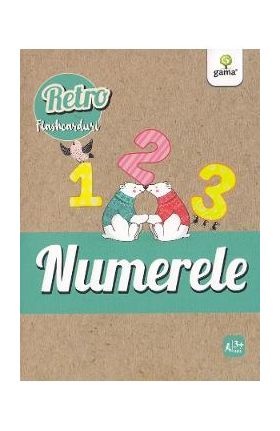 Numerele. Retro flashcarduri