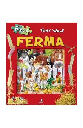 Carte cu puzzle. Ferma - Tony Wolf