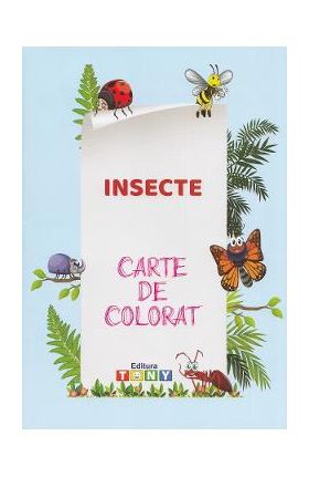 Insecte. Carte de colorat