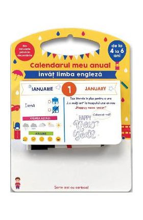 Calendarul meu anual. Invat limba engleza - Sandra Sarah Krief