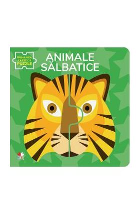 Animale salbatice. Prima mea carte cu puzzle