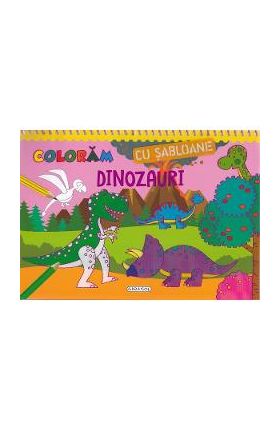Coloram cu sabloane: Dinozauri