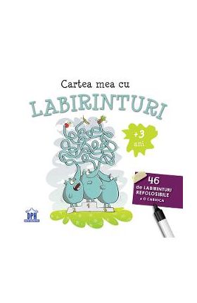 Cartea mea cu labirinturi. 46 de labirinturi refolosibile + carioca