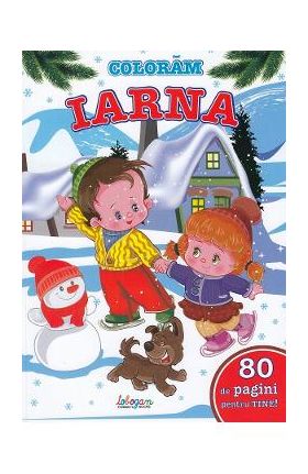 Coloram iarna. 80 de pagini pentru tine!