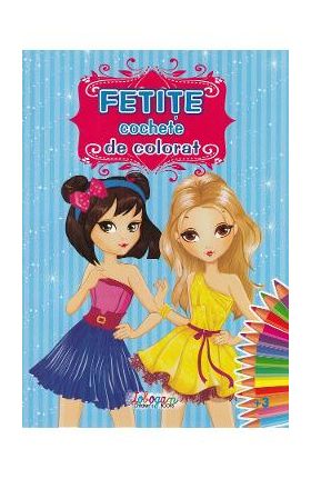 Fetite cochete de colorat
