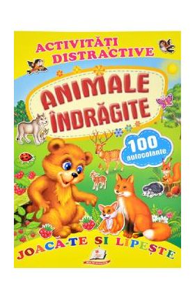 Activitati distractive: Animale indragite. 100 autocolante