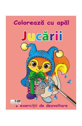 Jucarii. Coloreaza cu apa! + Exercitii de dezvoltare