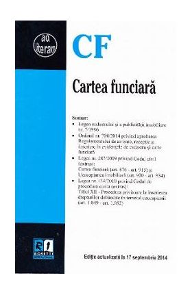 Cartea funciara act 17 septembrie 2014