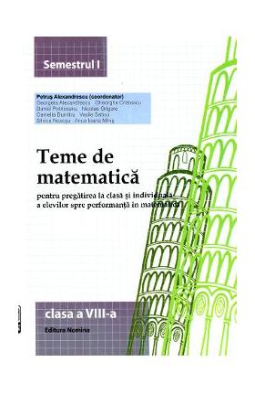 Teme de Matematica - Clasa 8 Partea 1 - Petrus Alexandrescu