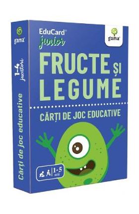 Fructe si legume - Carti de joc educative