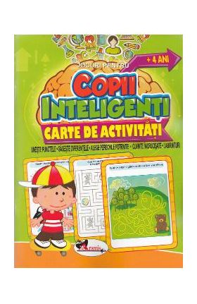 Jocuri pentru copii inteligenti. Carte de activitati 4 ani+