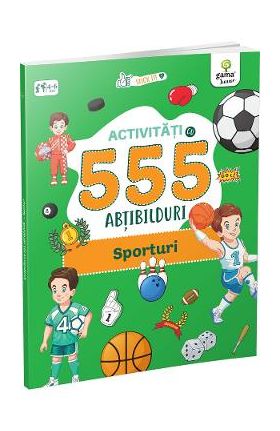 Activitati cu 555 abtibilduri. Sporturi