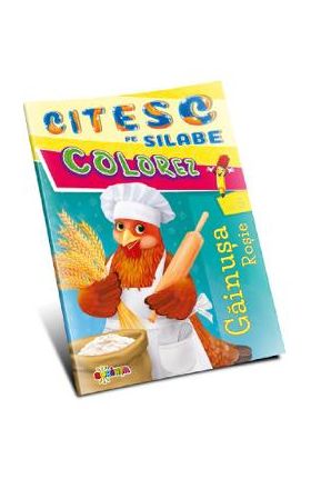 Citesc pe silabe, colorez. Gainusa rosie