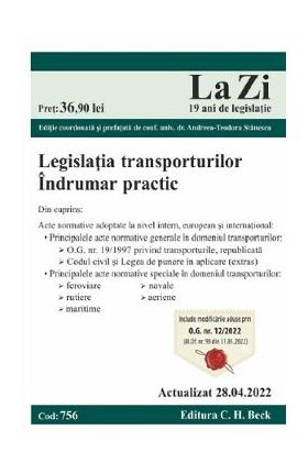 Legislatia transporturilor. Act. 28.04.2022