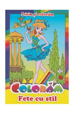 Coloram fete cu stil. Privim si coloram