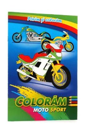 Coloram moto sport. Privim si coloram