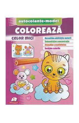 Coloreaza celor mici. Autocolante model