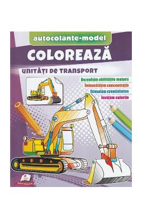 Coloreaza unitati de transport. Autocolante model