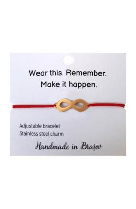 Bratara: Wear this. Remember. Make it happen - Infinit aurie