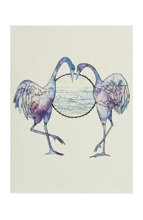 Felicitare: Dansul cocorilor