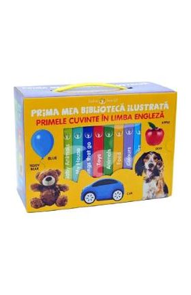 Bebe invata. Prima mea biblioteca ilustrata: Primele cuvinte in limba engleza. Cutie 8 carticele
