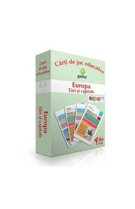 Europa: Tari si capitale. Carti de joc educative