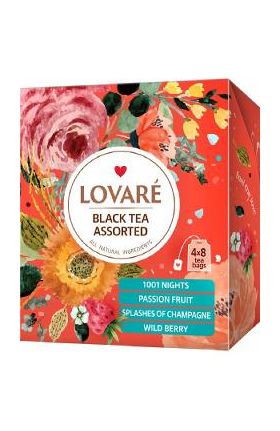Set ceai: 4 arome x 8 pliculete. Black Tea Assorted