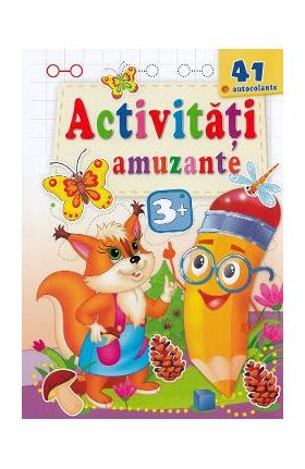 Activitati amuzante. Veverita 41 autocolante 3 ani+